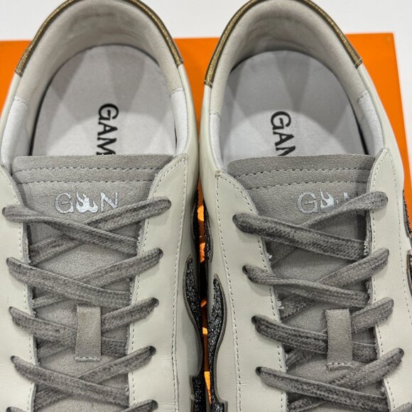 NEW Bibi Lou Gamin Sneakers, Platinum Leather, Size 38/ 8.5 - Picture 10 of 17